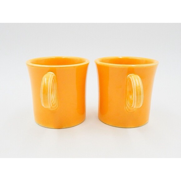 Fiesta Fiestaware Vintage Yellow Tom And Jerry Coffee Mug Ring Handle - Picture 3 of 10